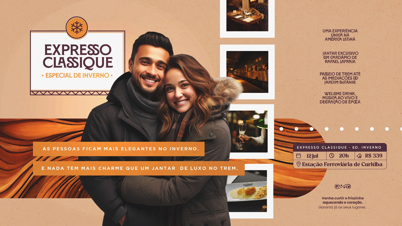 O evento mais elegante da cidade, ainda mais charmoso em clima de inverno