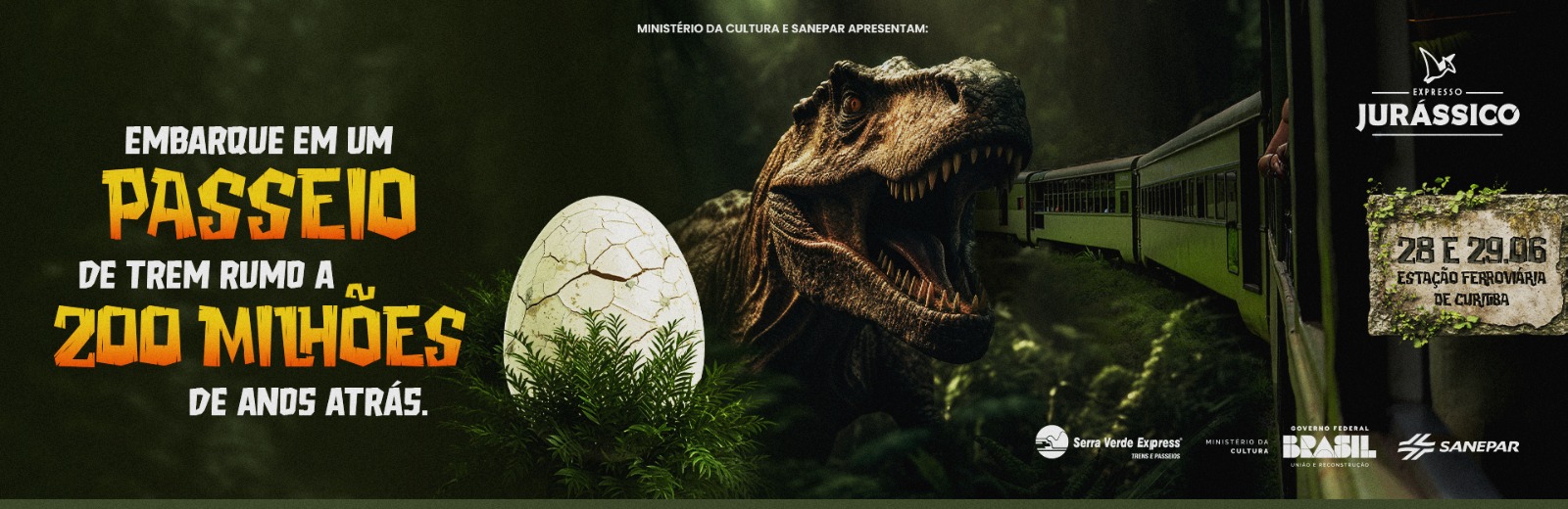 Expresso Jurássico - Uma aventura imersiva na pré-história